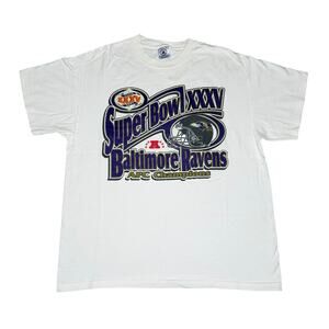 Vintage Baltimore Ravens Super Bowl XXXV NFL T-Shirt